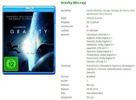 Gravity [Blu-ray]