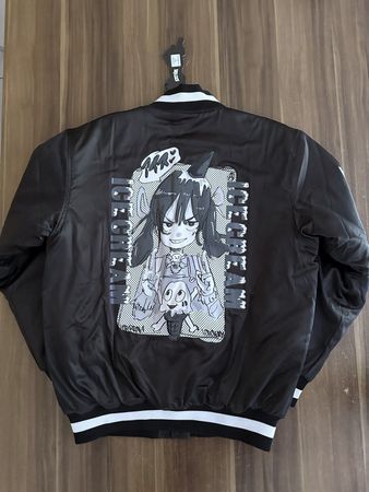 ICECREAM x Jun Inagawa Varsity Jacket Schwarz M Neu
