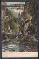 AK Taubenlochschlucht Bei Biel BE Mit Eisenbahn Brücke