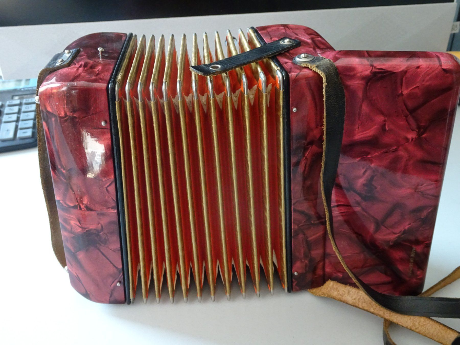 Strumenti musicali: Hohner Mignon Akkordeon Mini Handorgel Harmonika Tasten – Usato da Goldswil b. Interlaken venduto da troedlermarkt-goldsw 3