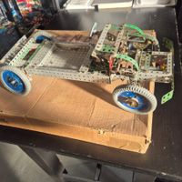 Voiture Meccano modèle construit moteur état d'usage