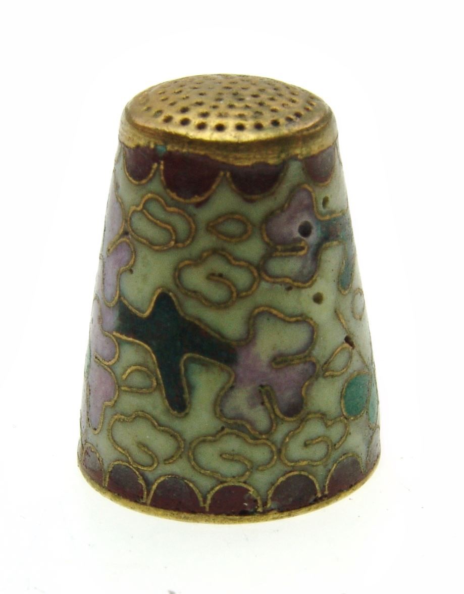 Ditali: Fingerhut mit Blumenmotiv (4) – Usato da Langenthal venduto da Sherkaan 1
