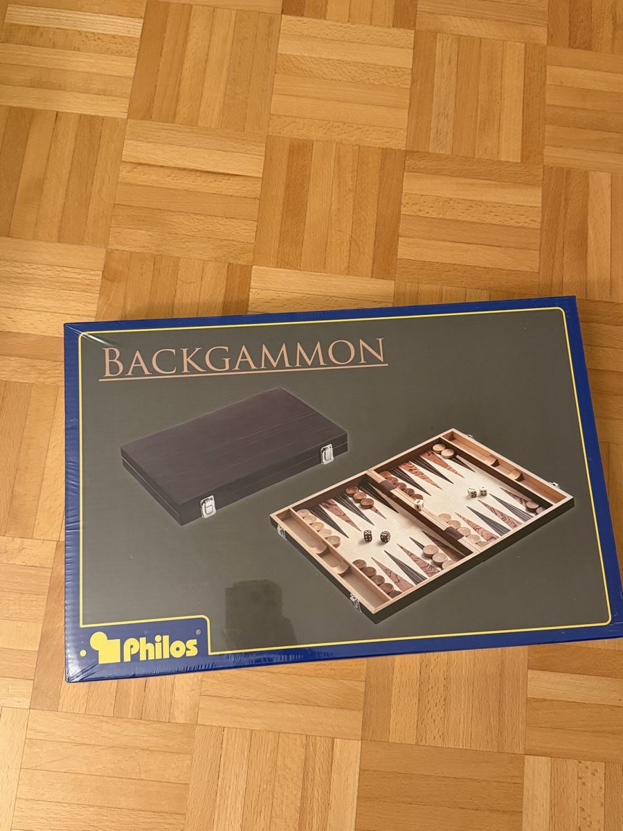 Spiele: Backgammon Spiel Philos Holz neu ungeoeffnet – Neu und originalverpackt aus Zürich von ei_8006