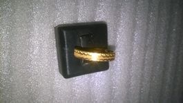 RING EDELSTHAL,,,VERGOLDET,,,GLANZIG