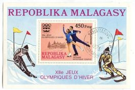 Block "Eiskunstlauf". Madagaskar.