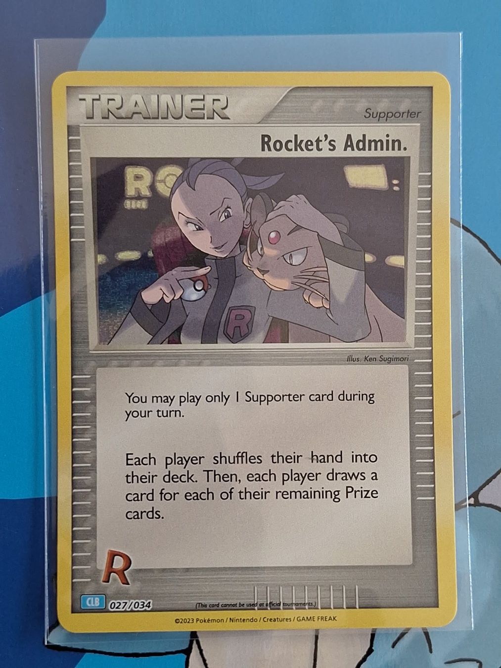Pokémon Carte collezionabili: Rocket's Admin - Holo - CLB Retro Reprint TCG Classic – Usato da Altstätten SG venduto da GGsGameshop