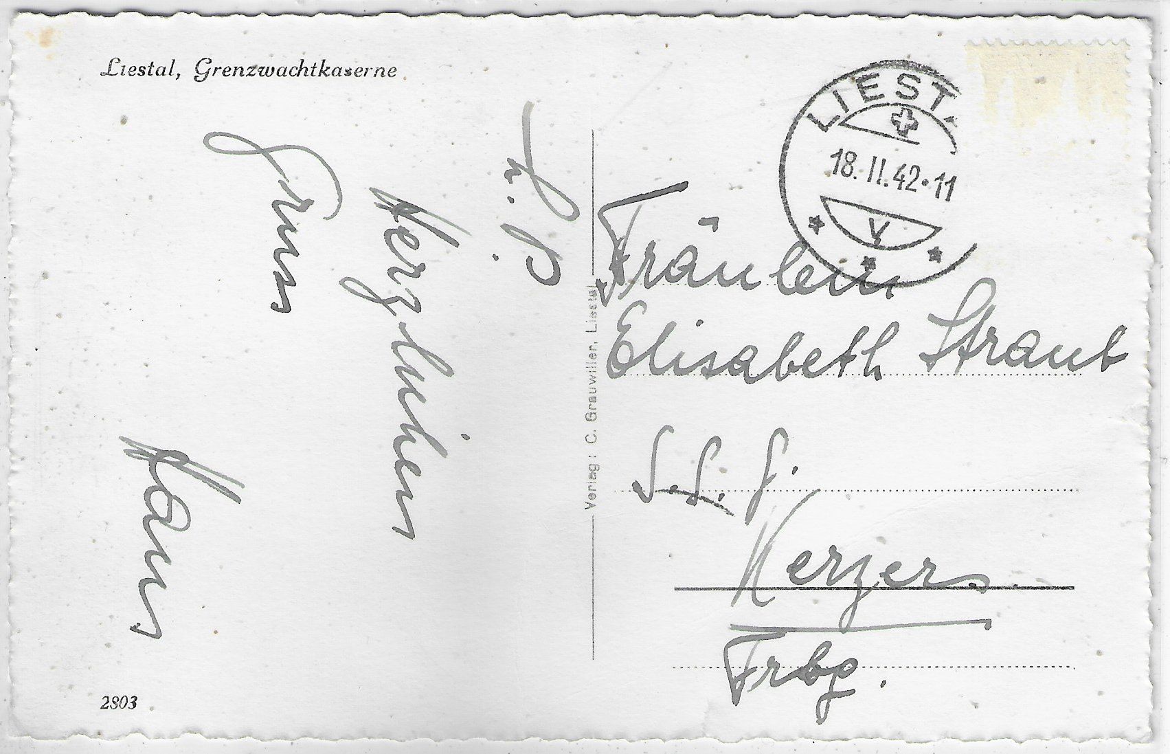 Cartoline postali: Liestal - Grenzwachtkaserne – Usato da Ettingen venduto da Kartenplanet 1