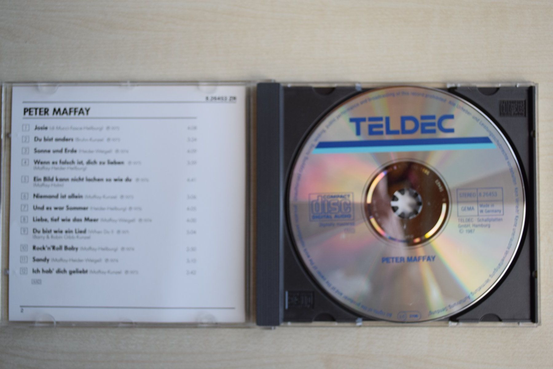 CDs: Peter Maffay CD "Du bist wie ein Lied" (853) – D'occasion à Reutigen par DONDON55 2