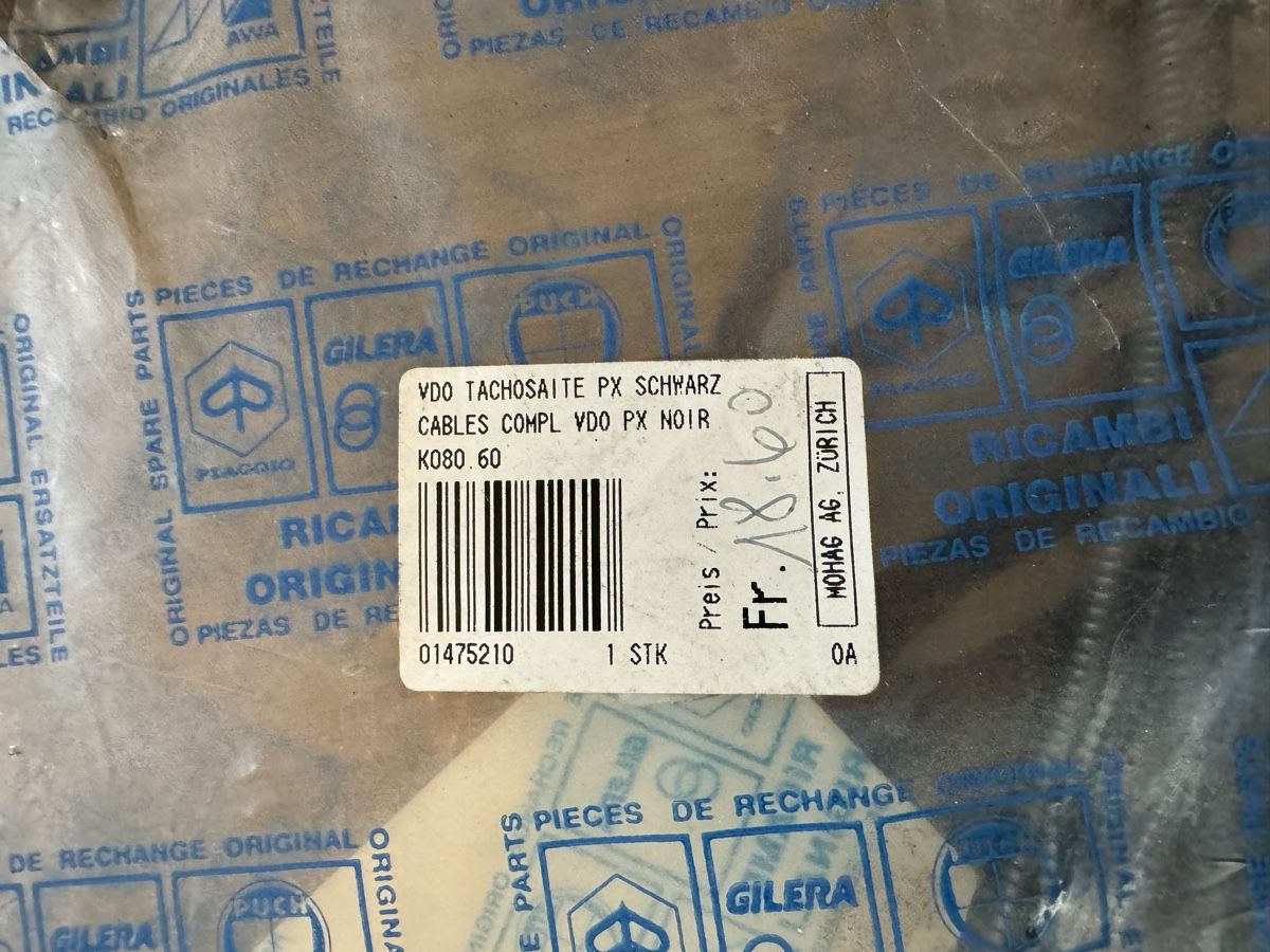 Piaggio Parti ricambio per ciclomotori: Piaggio Tacho Seite – Nuovo e nell'imballaggio originale da Dübendorf venduto da Sachs621 1