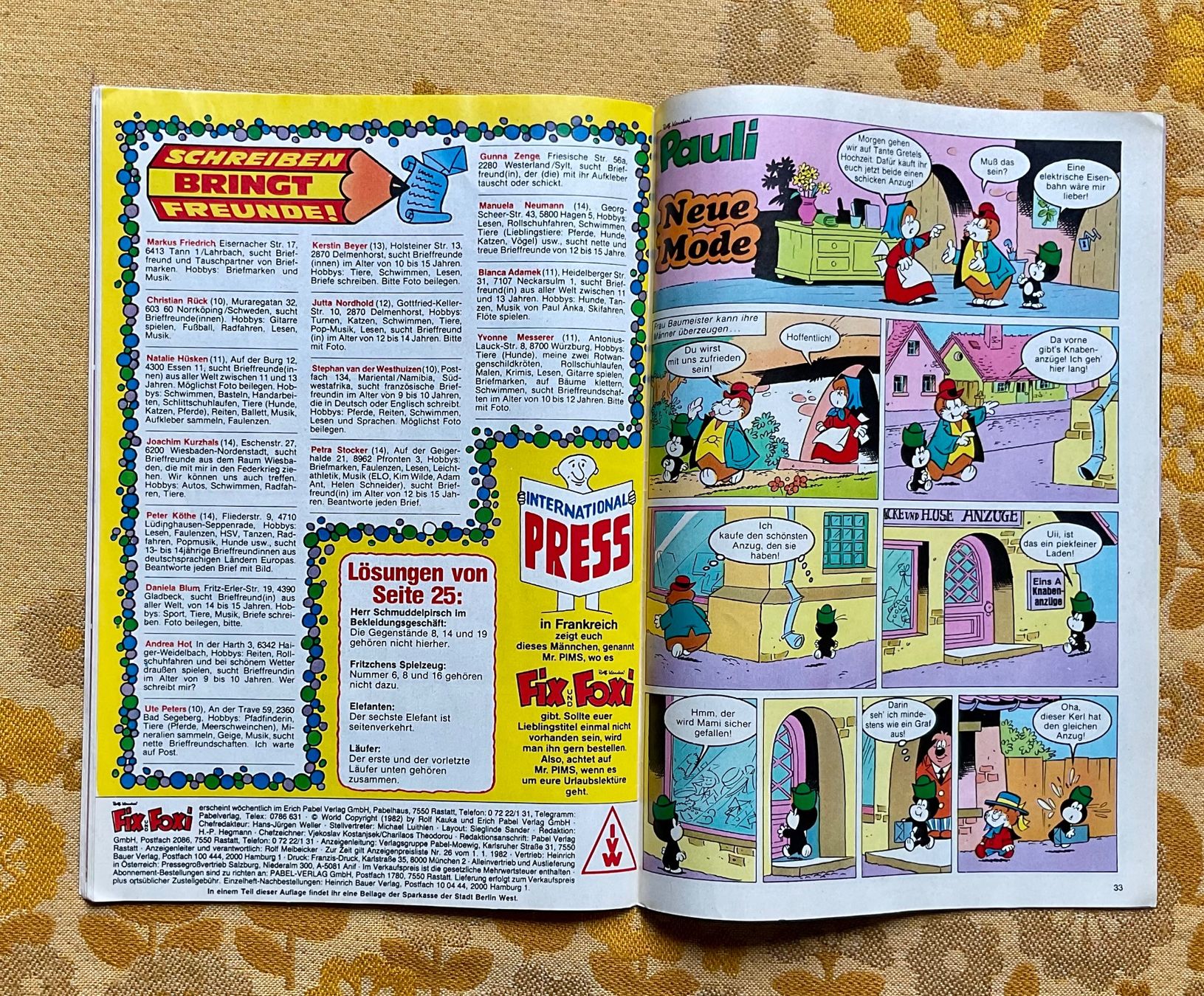 Fumetti: Fix und Foxi Heft Nr 34 von 1982 – Usato da Endingen venduto da nathan05 7
