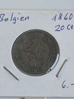 Belgische 20 Cent Münze von 1860, königliche Prägun(I3)