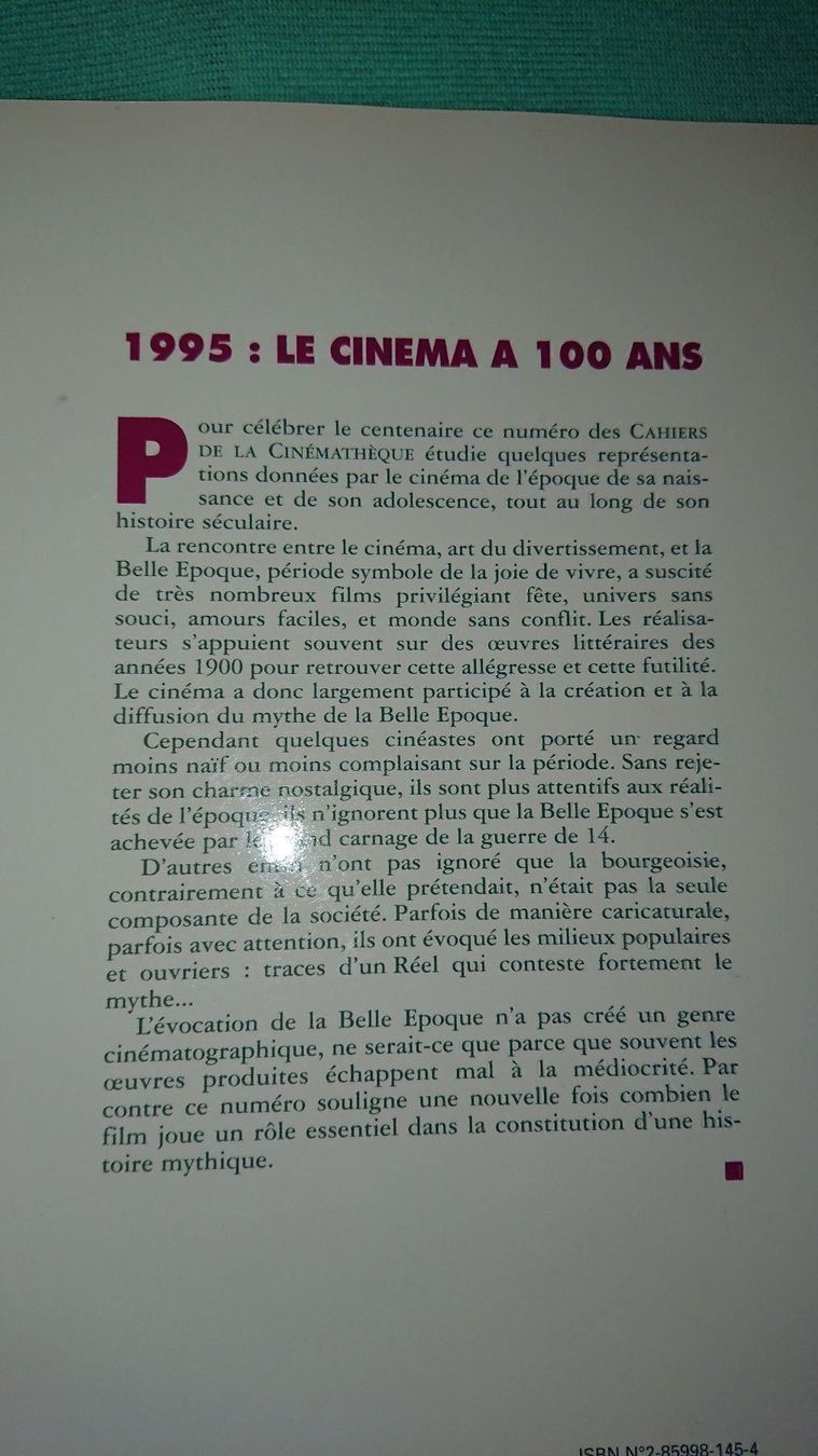 Bücher: Les Cahiers de la Cinémathèque – Gebraucht aus Cortaillod von signep 1