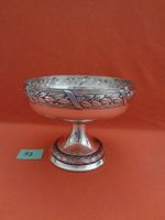 Versilberte Konfektschale Jugendstil