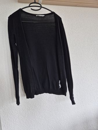 Schwarze Strickjacke Gr. M - perfekt für den Herbst 🍂