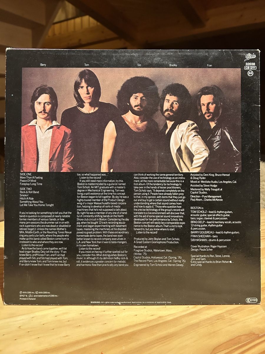 Dischi in vinile: Boston 1976 Dutch pressing – Usato da Haute-Nendaz venduto da Arzak 1
