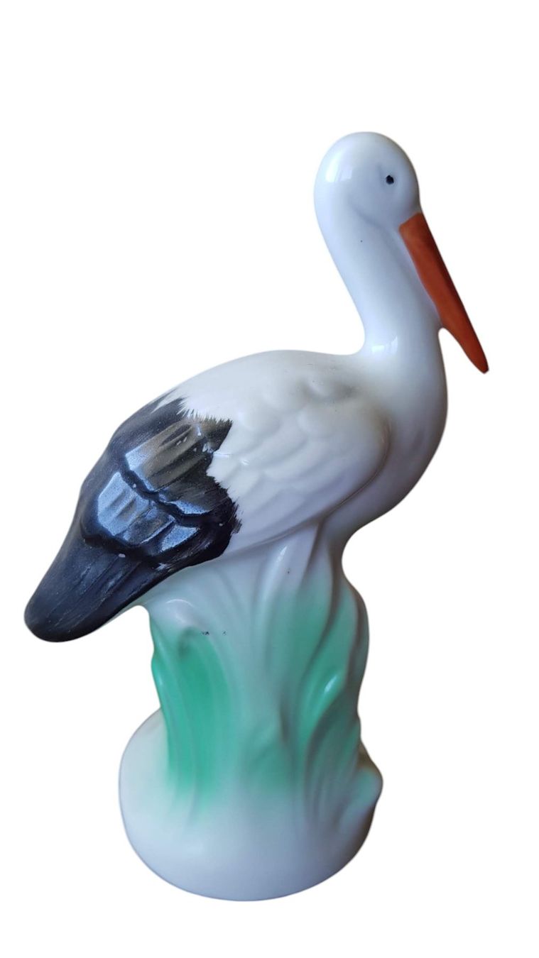 Statuette: Porzellanfigur Storch antik – Usato da Mörschwil venduto da wunderkiste44 2