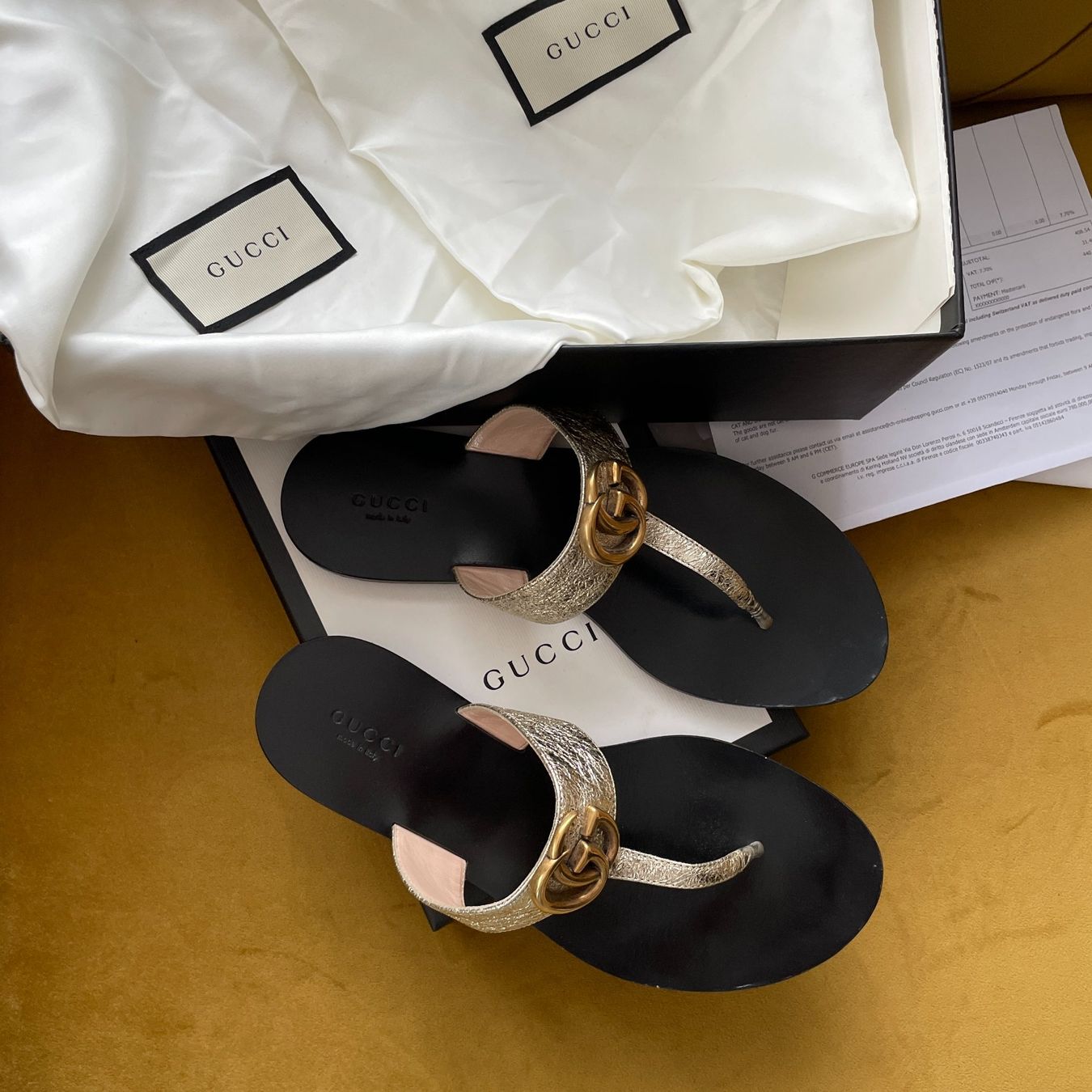 Gucci Damenschuhe: Gucci Sandalen gold – Gebraucht aus Dagmersellen von sheli17 1