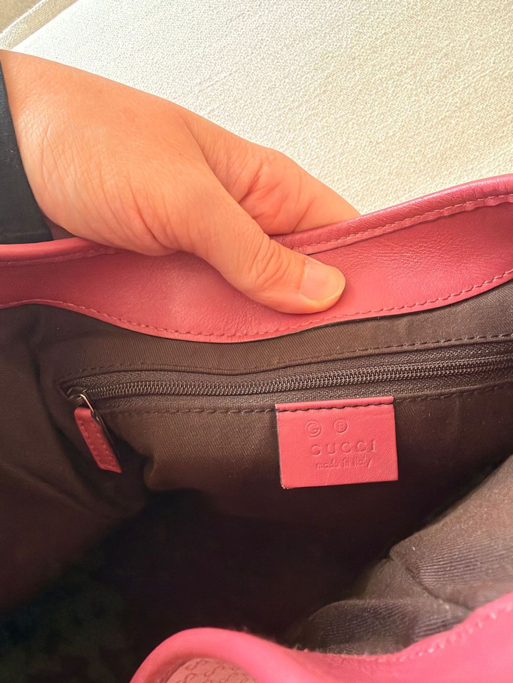 Gucci Borse: Gucci Jackie Rosa Pink Monogram – Usato da Zürich venduto da charnie 5