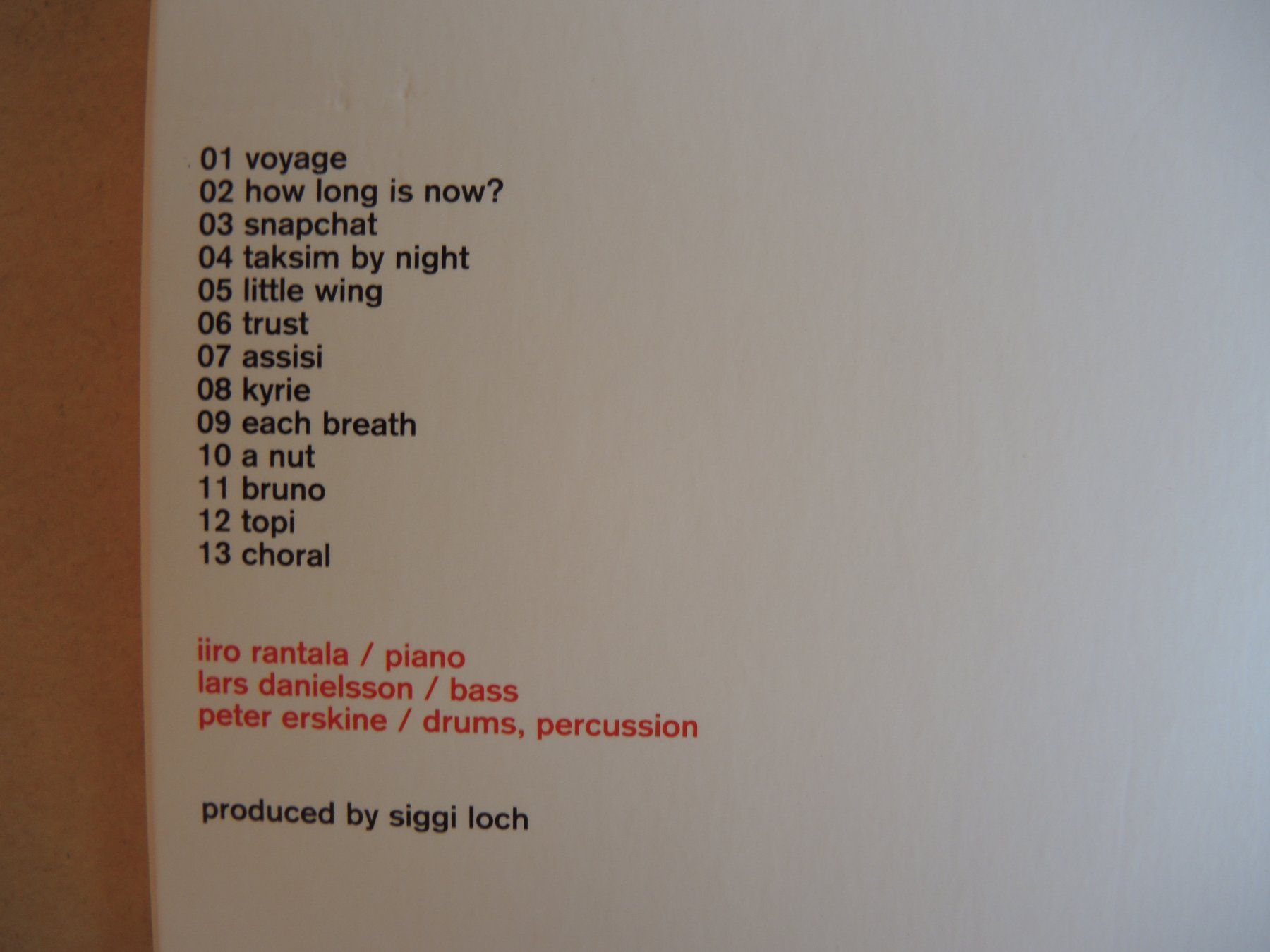 CD: RANTALA DANIELSSON ERSKINE CD how long is now? ACT – Usato da Rorschach venduto da maeck8 4