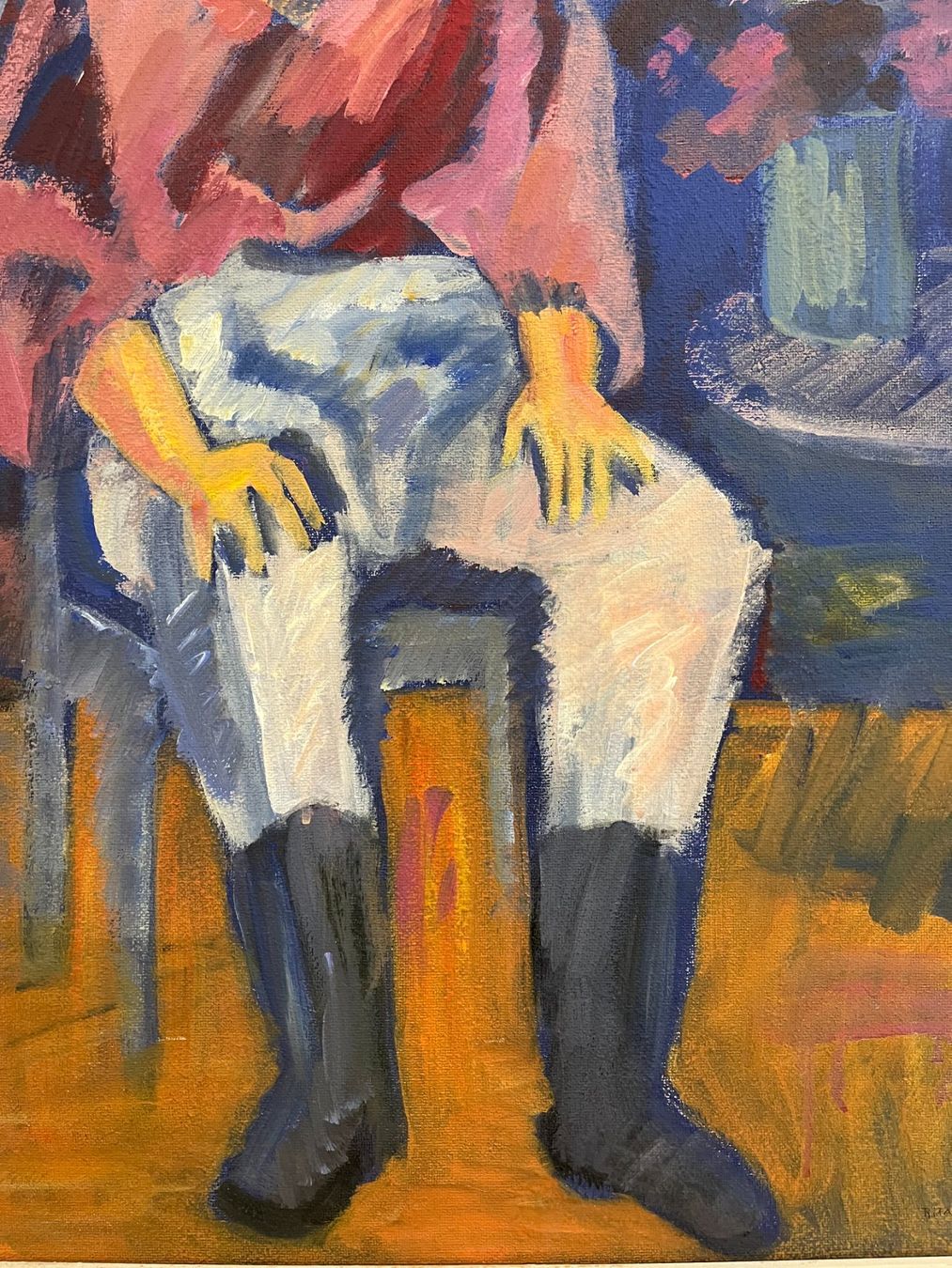 Gemälde: RITA AFFOLTER Ölgemälde Portrait Mädchen signiert – Gebraucht aus Basel von Kaffee_und_Kunst 4