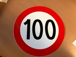 Anhänger 100 km/h Aufkleber