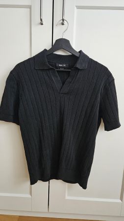 Massimo Dutti Poloshirt Schwarz, Grösse S