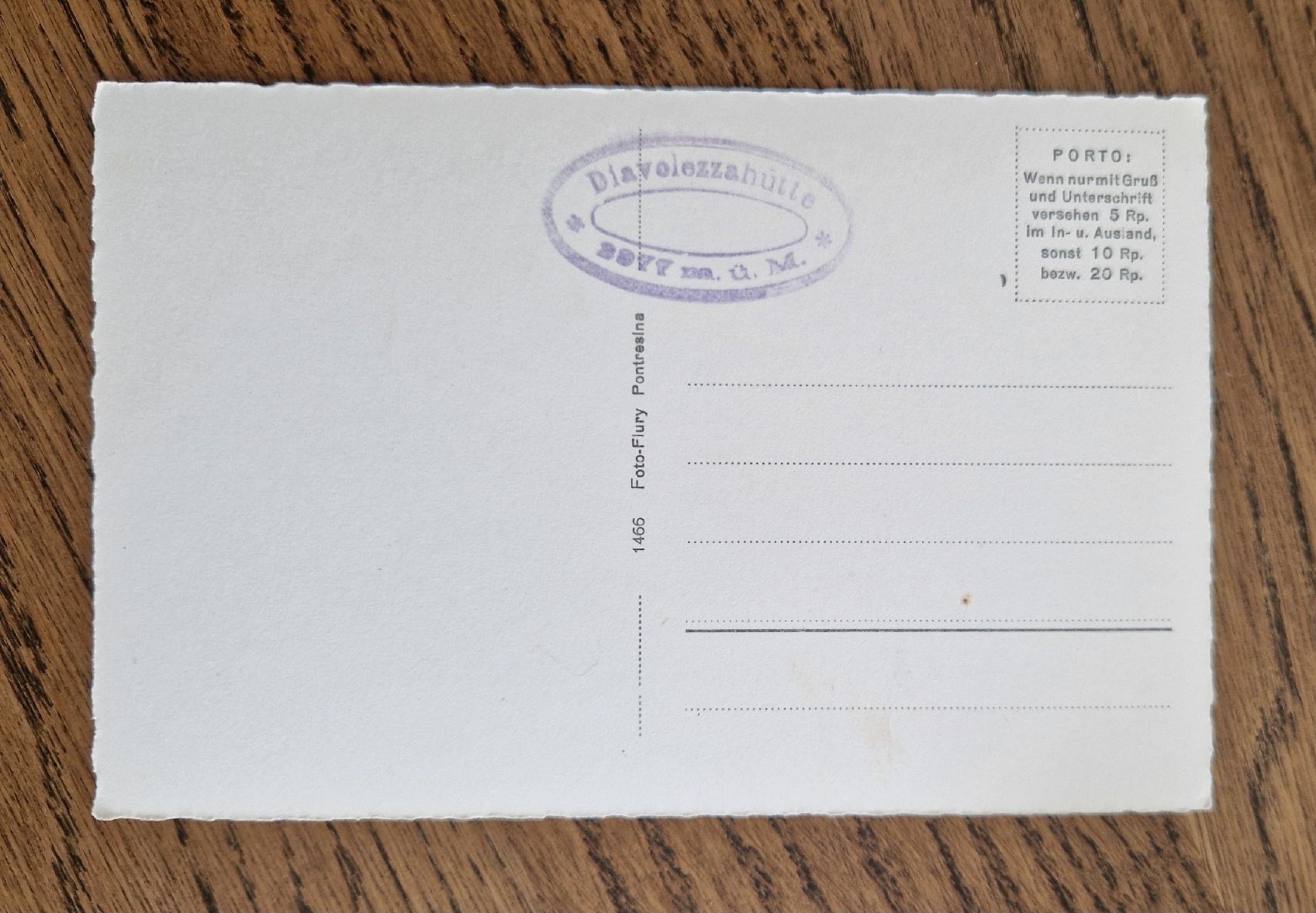 Cartoline postali: Diavalezzahütte mit Hüttenstempel – Usato da Ebikon venduto da Donar50 2