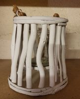 Windlicht Shabby Chic, weiss, Holz/Glas, Cosy Living