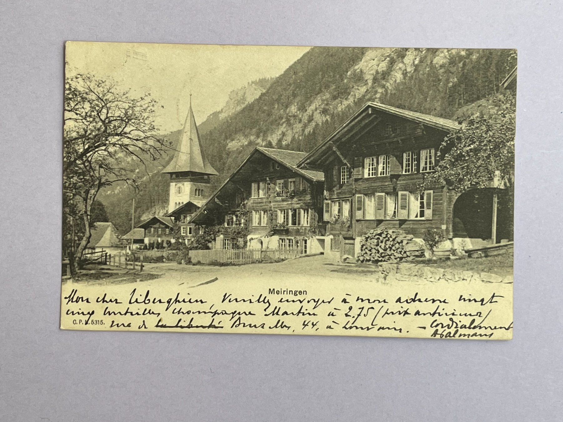 Cartoline postali: Meiringen - vor 1904 – Usato da Steg VS venduto da danwer74