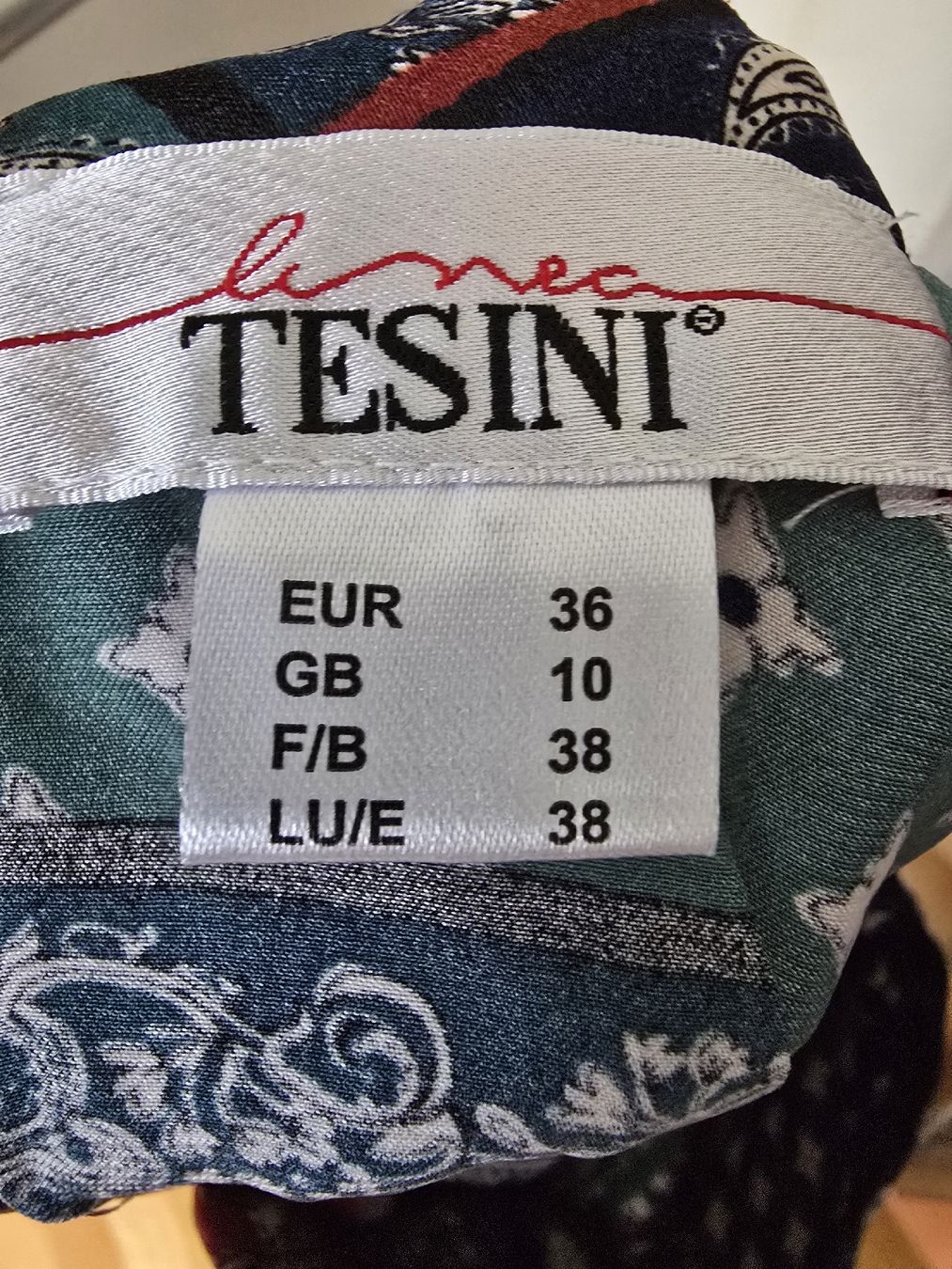 Camicette: Linea Tesini Boho Patchwork Bluse S 36 – Mehrfarbig Paisley – Nuovo (secondo la descrizione) da Tecknau venduto da Leni_SecondLove 7