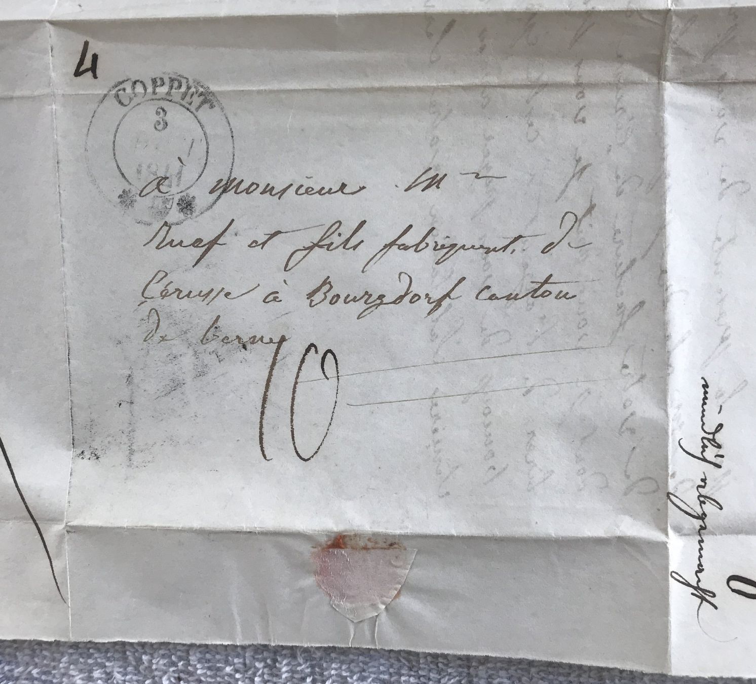 Documenti: ANTIKER BRIEF 1841 – Usato da Ostermundigen venduto da wini63 3