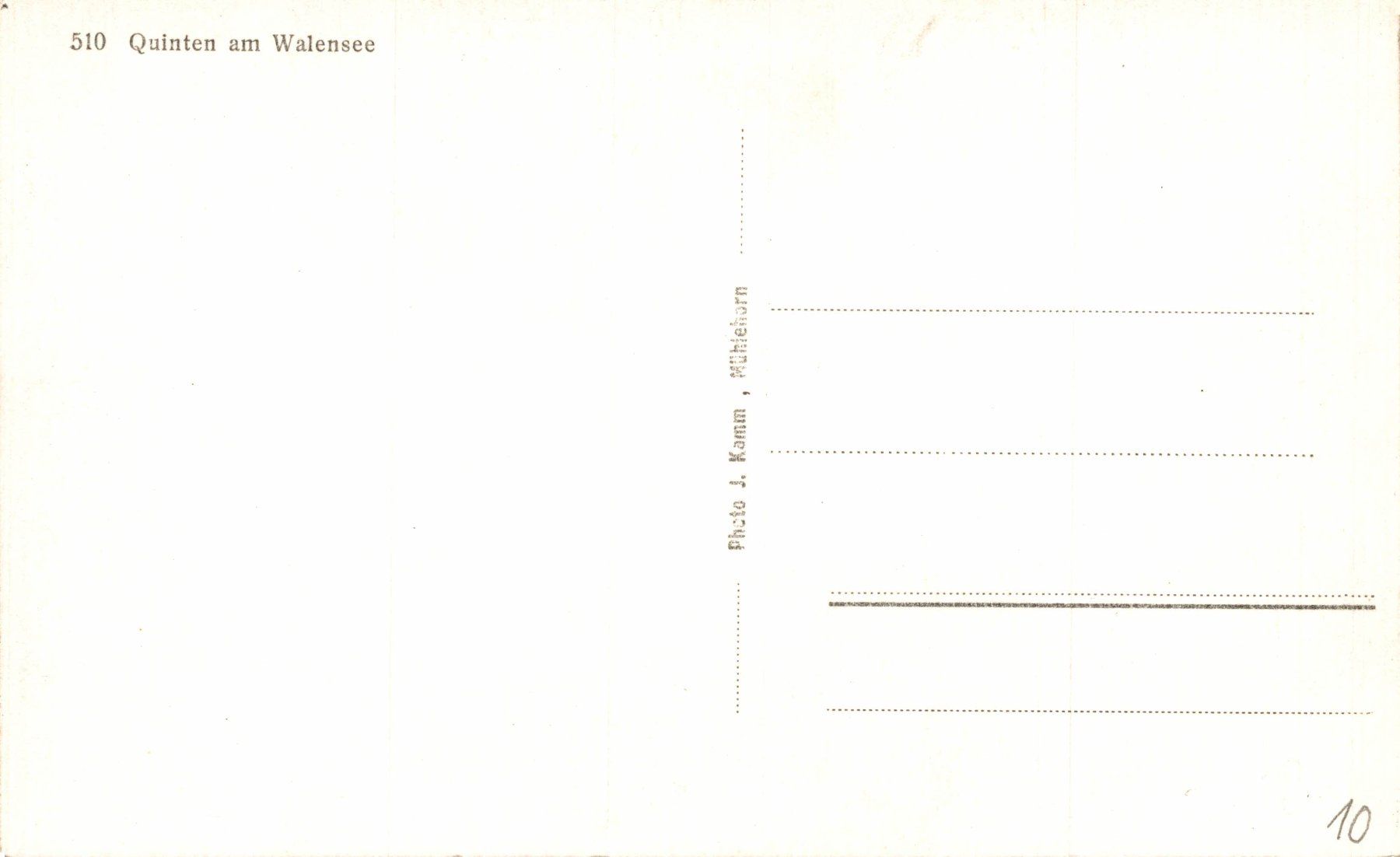 Cartoline postali: Quinten am Walensee – Usato da Bronschhofen venduto da Astore 1
