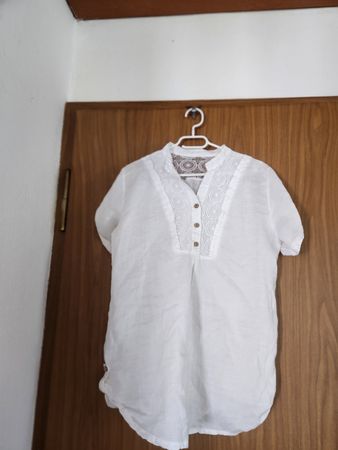 Chemisier blanc lin femme taille XL occasion