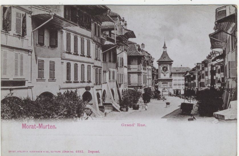 Cartoline postali: AK Morat-Murten Grand Rue – Usato da Kirchberg BE venduto da Mgh 1