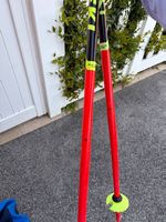 Bâtons de ski LEKI Racing enfant 80 cm - rouge/jaune fluo