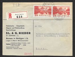 Boltigen illustr. Brief SL. & G. Grieder Sägerei 12.7.1938