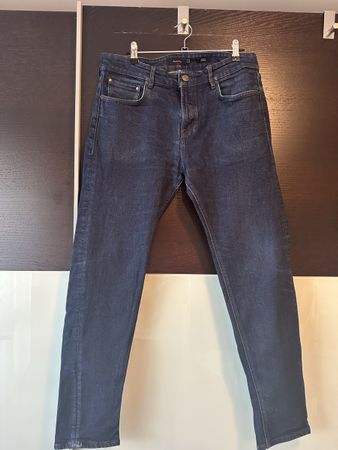 Herren Jeans Massimo Dutti Tapered Fit Blau Grösse 34