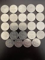 France, lot 24 X 1/2 FF 1965-2000 Nickel 