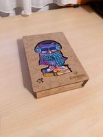 Puzzle bois Stoneford hibou – boîte bois, coloré, complet