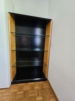 Schönes Regal mit Glasböden, Holz, Schwarz - Top Zustand!