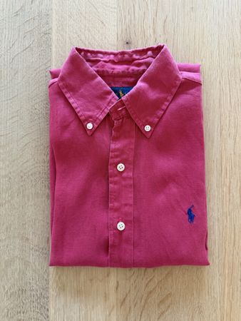 Polo Ralph Lauren Leinenhemd Rot – 100% Leinen – Gr. XS