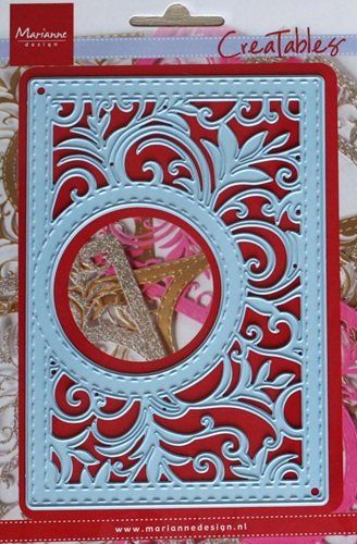 Kit bricolage: Marianne Design Stanzschablone Rectangle Swirly – Nuovo (secondo la descrizione) da Schlatt TG venduto da glueckwunschkarte.22