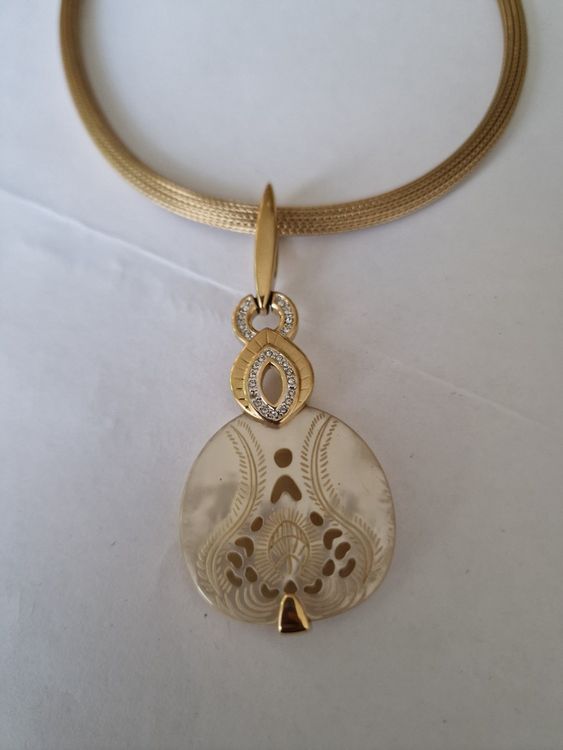 Pendentif Doré Pierre Lang - Bijou Neuf Avec étiquettes - Style élégant Et Moderne