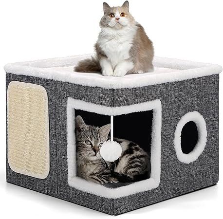 Cucce & Letti: Faltbares Katzenhaus Indoor große Katzen – Nuovo e nell'imballaggio originale da Oberentfelden venduto da abz_l7vm