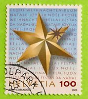 Nr.1292 Stern Sondermarken Weihnachten GESTEMPELT 2008   