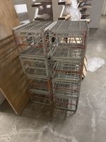 6x Aluminium Lagerregale, stapelbar, robust - Viel Stauraum!