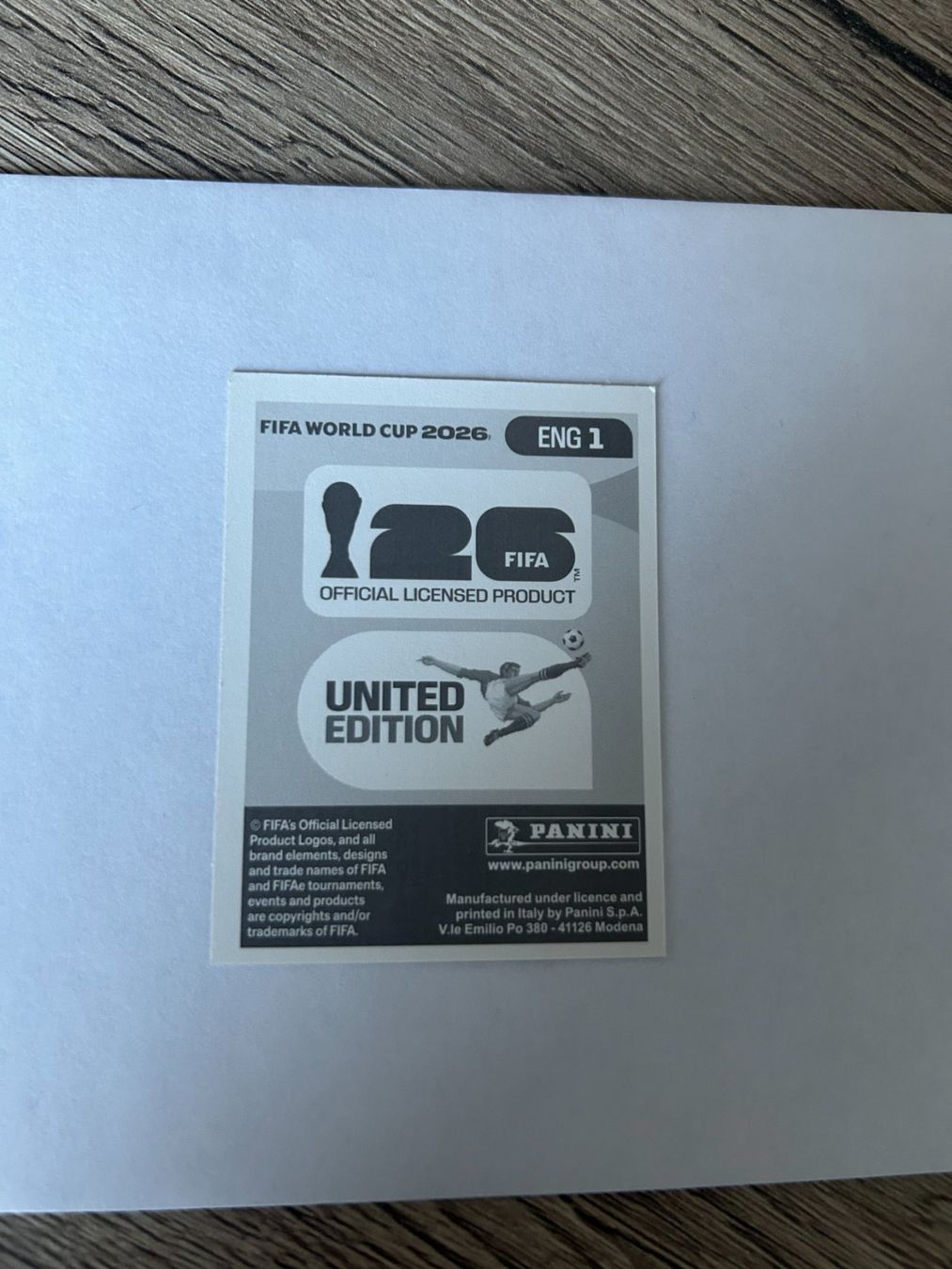 Panini Carte collezionabili: Panini FIFA World Cup 2026 - ENG 1 – Usato da Zumikon venduto da meter03 1