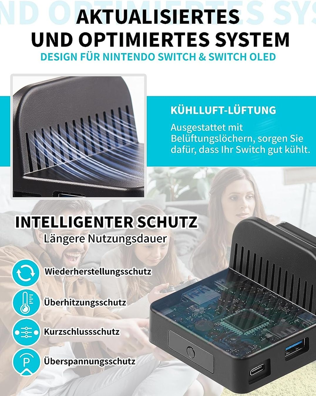 Docking station: Docking Station für Nintendo Switch mit extra USB 3.0 Port – Nuovo (secondo la descrizione) da Thun venduto da Newnewshop 5