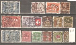 15 Werte mit Vollstempel