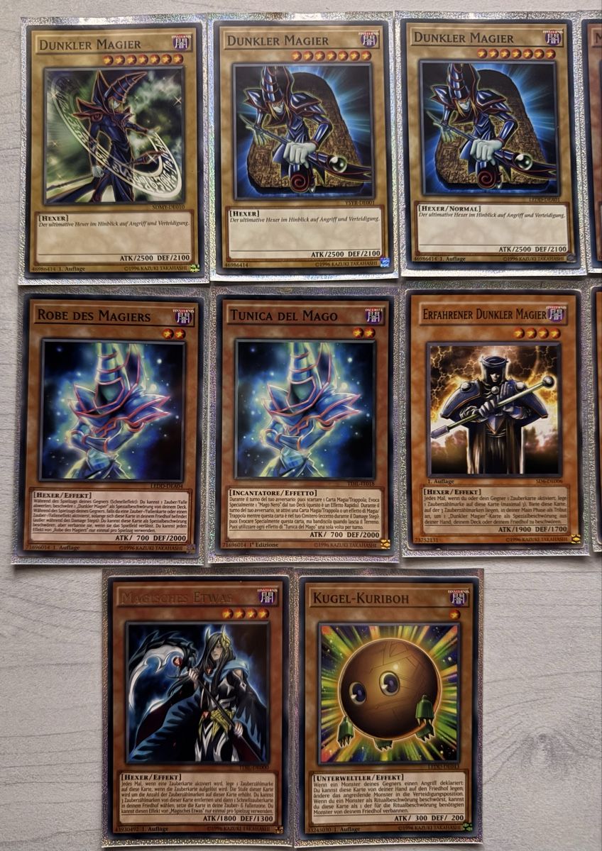 Yugioh Sammelbilder & Trading cards: Yu-Gi-Oh! Dunkler Magier - Set / 34 Karten – Gebraucht aus St. Margrethen SG von Burim. 1